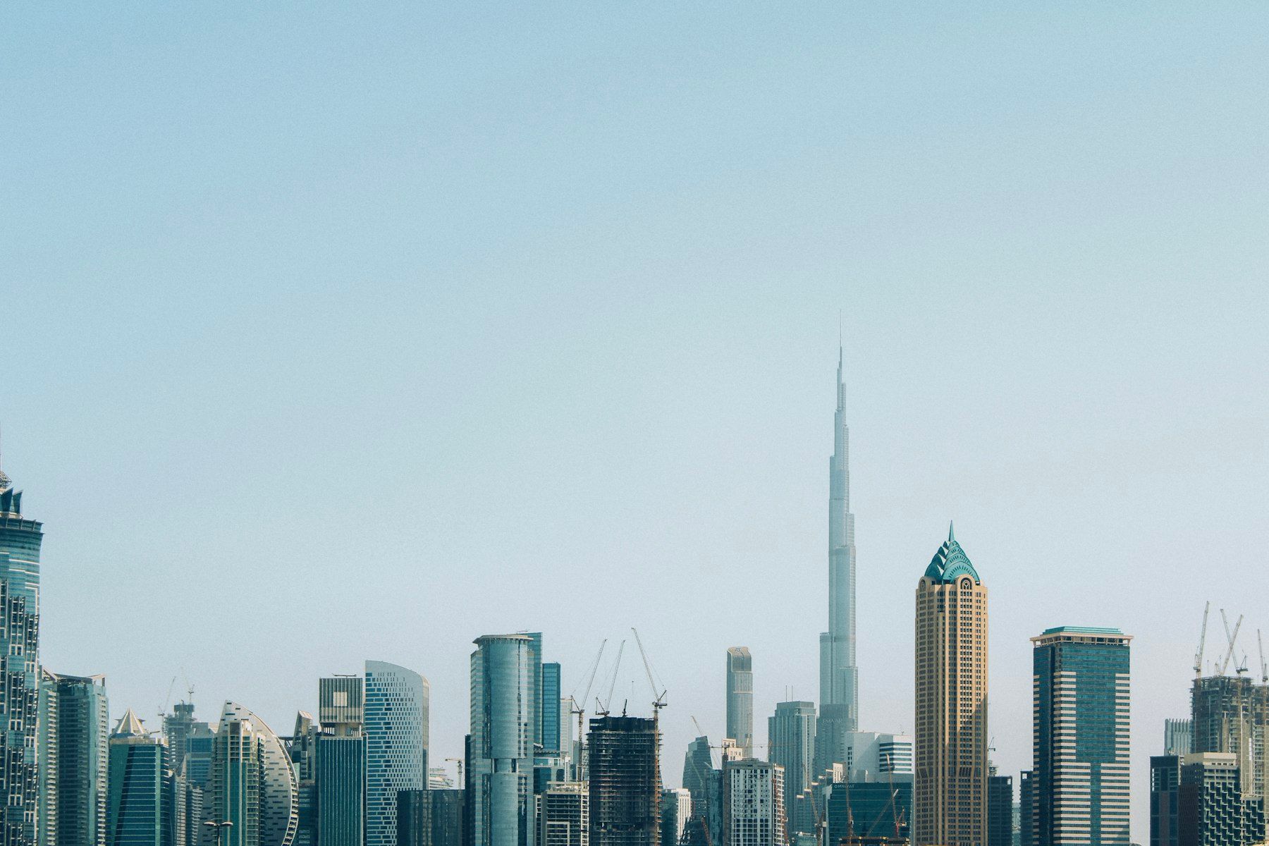 Dubai skyline on a clear day